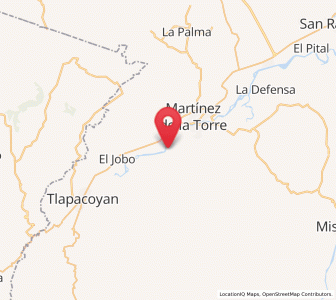 Map of Javier Rojo Gómez (Novara), Veracruz