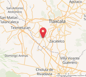Map of Jesús Tepactepec, Tlaxcala