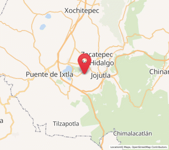Map of Jicarero, Morelos