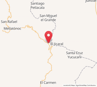 Map of Jicayán de Tovar, Guerrero