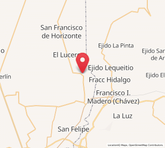 Map of Jiménez, Durango