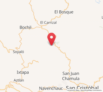 Map of Jolnachoj, Chiapas