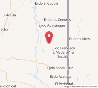 Map of Jolochero, Tabasco