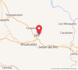 Map of Jomulco, Nayarit