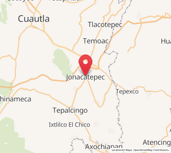 Map of Jonacatepec, Morelos