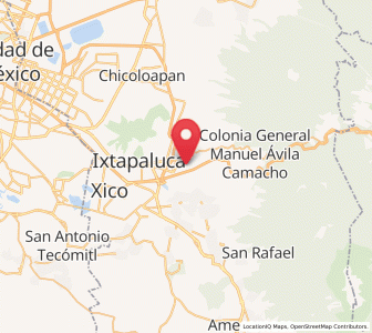 Map of Jorge Jiménez Cantú, México