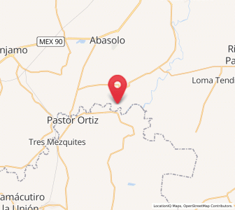 Map of Joroches (Joroches Nuevo), Guanajuato