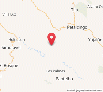 Map of José Castillo Tielemans, Chiapas