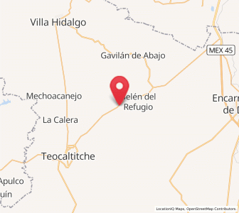 Map of José de Jesús Aguirre, Jalisco