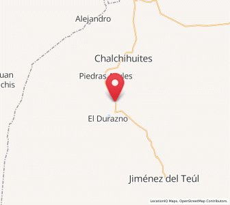 Map of José María Morelos, Zacatecas