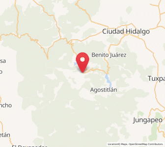 Map of José María Morelos, Michoacán