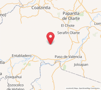 Map of José María Morelos, Veracruz