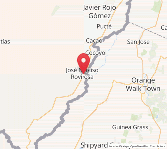 Map of Jose Narciso Rovirosa, Quintana Roo