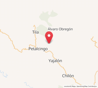 Map of Joshil, Chiapas