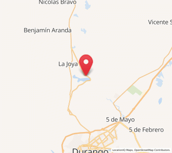 Map of Juan B. Ceballos, Durango