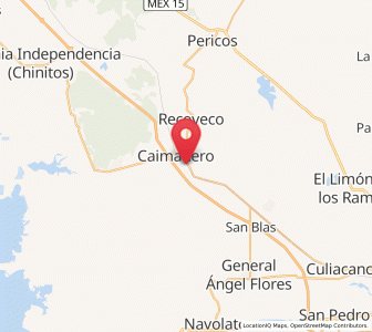 Map of Juan Escutia, Sinaloa