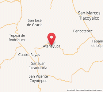 Map of Juan N. Méndez, Puebla
