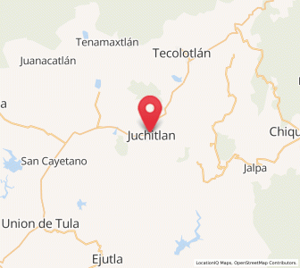 Map of Juchitlán, Jalisco