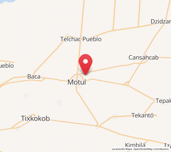 Map of Kancabal, Yucatán