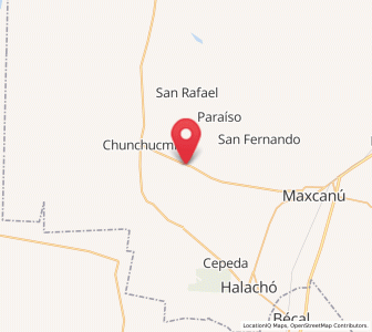 Map of Kochol, Yucatán