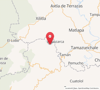 Map of La Arena, Hidalgo