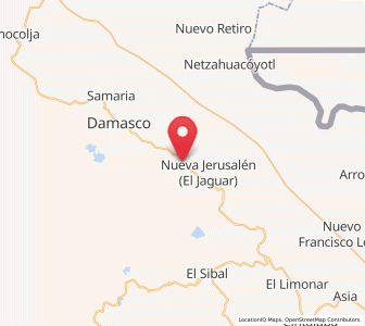 Map of La Arena, Chiapas