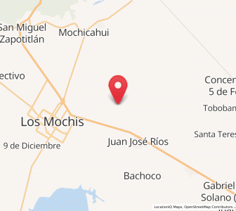 Map of La Arrocera, Sinaloa
