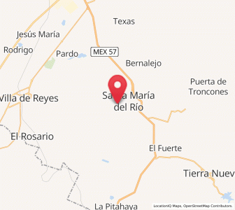 Map of La Barranca, San Luis Potosí