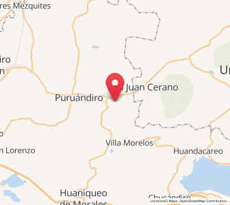 Map of La Barranca, Michoacán