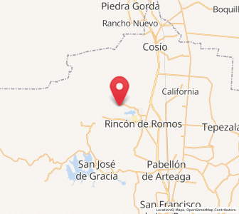 Map of La Boquilla, Aguascalientes