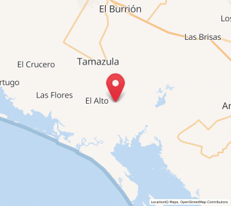 Map of La Brecha, Sinaloa