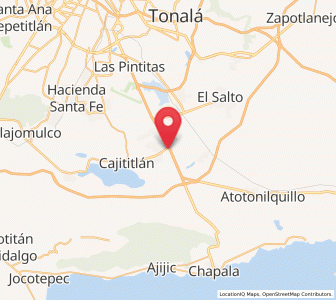 Map of La Calera, Jalisco