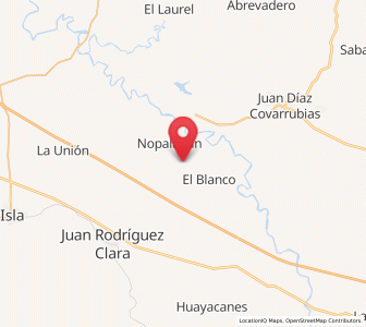 Map of La Cañada, Veracruz