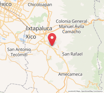Map of La Candelaria Tlapala, México
