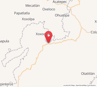 Map of La Candelaria, Veracruz