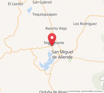 Map of La Cieneguita, Guanajuato