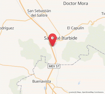 Map of La Cinta, Guanajuato