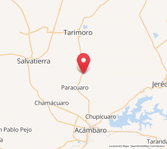 Map of La Concepción, Guanajuato