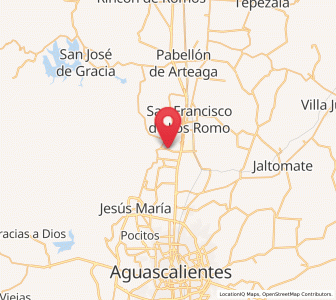 Map of La Concepción, Aguascalientes