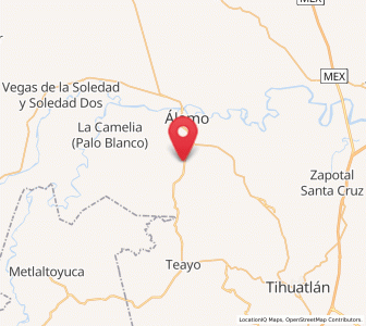 Map of La Concepción, Veracruz