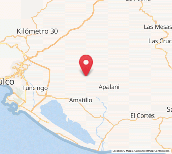 Map of La Concepción, Guerrero