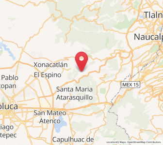Map of La Concepción Xochicuautla, México