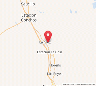 Map of La Cruz, Chihuahua