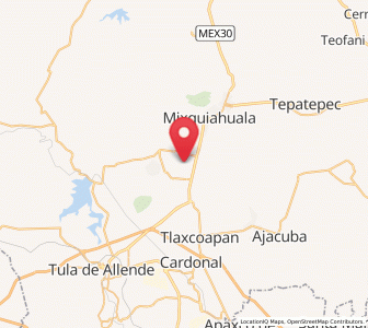 Map of La Cruz, Hidalgo