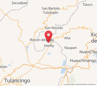 Map of La Cumbre del Manzano, Puebla
