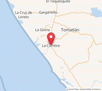Map of La Cumbre, Jalisco