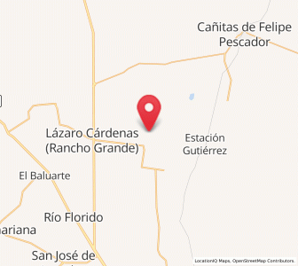 Map of La Encantada, Zacatecas