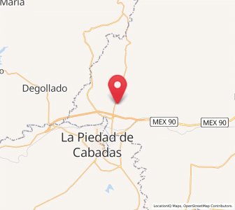 Map of La Ermita, Guanajuato