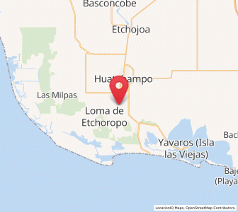 Map of La Escalera, Sonora
