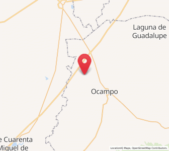 Map of La Escondida, Guanajuato